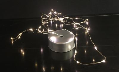 LYSWIRE MICRO 100 LED SØLV T/BATTERI