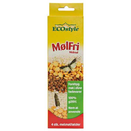 ECOSTYLE MØLFRI MOD MELMØL 4-PAK