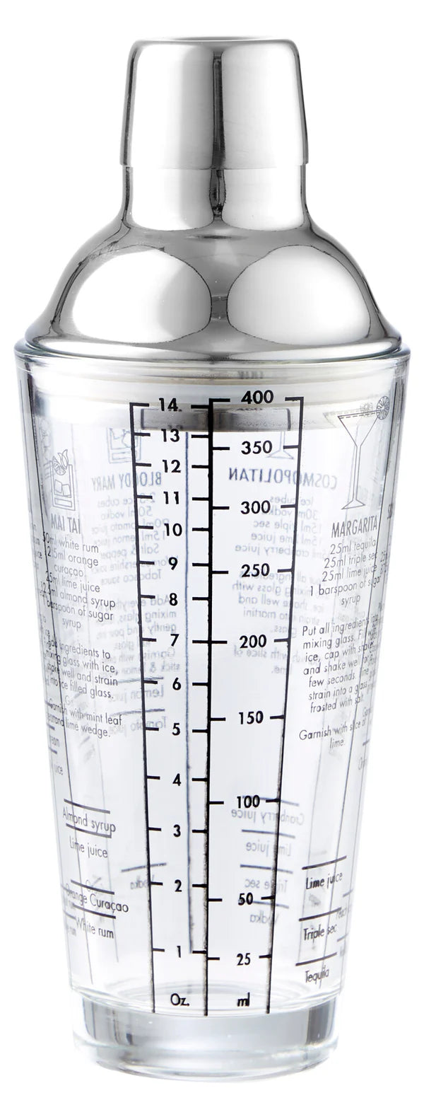 DAY COCKTAILSHAKER 400 ML STÅL/GLAS