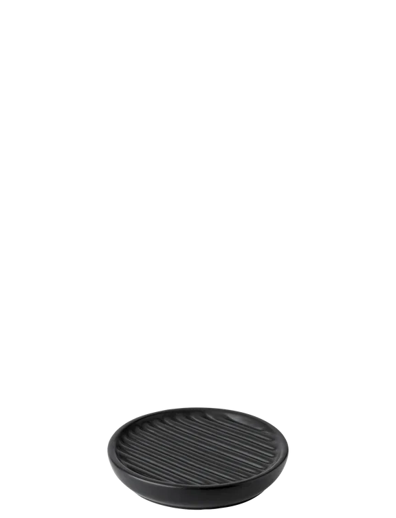 STELTON FJORD SÆBESKÅL 11 CM Ø STENTØJ SORT