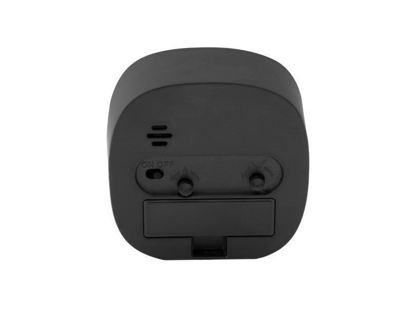 VÆKKEUR SQUARE TRAVEL SORT 8,5 CM LYDLØS
