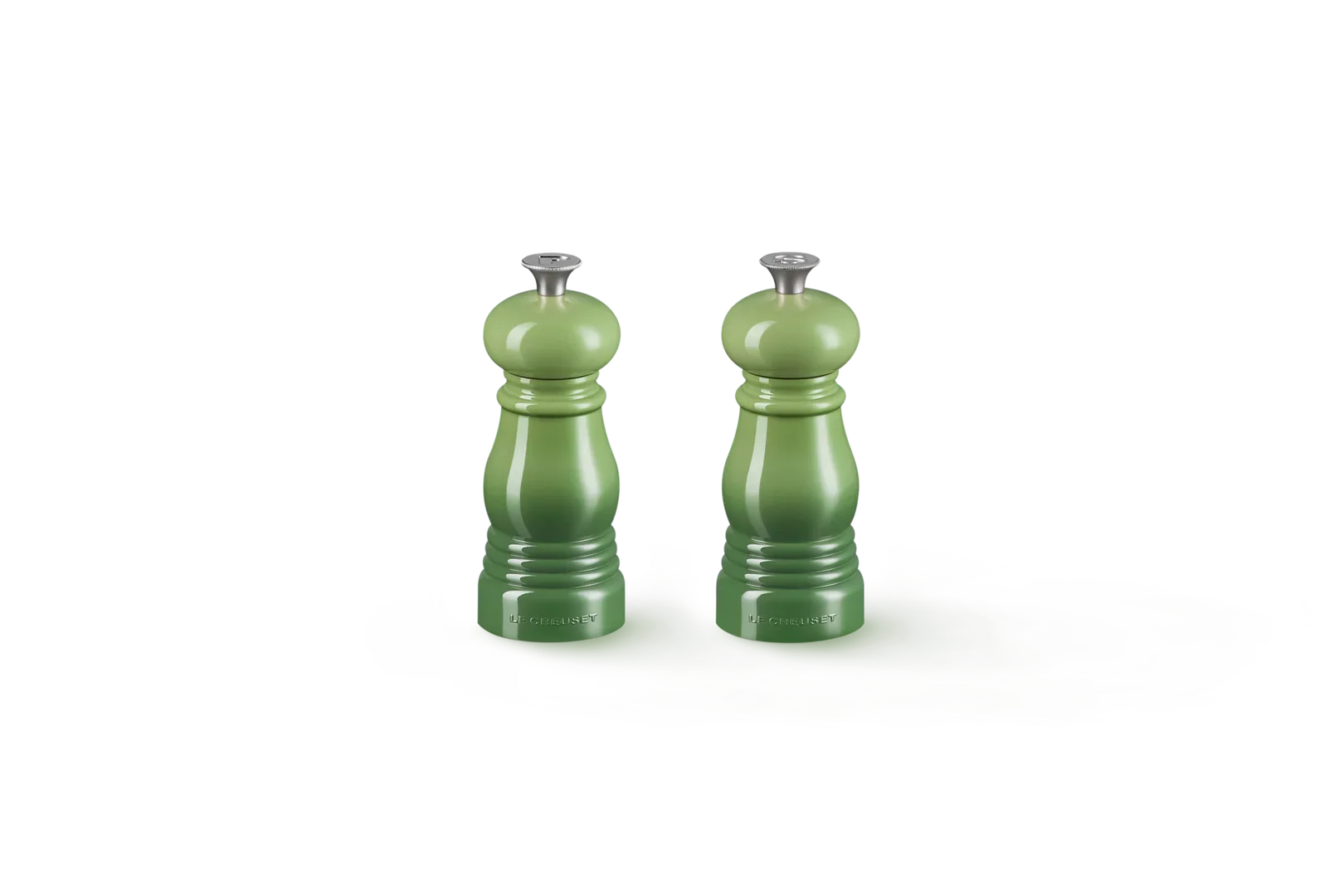 LE CREUSET SALT/PEBER MINI KVÆRNSÆT 11 CM BAMBOO GRØN