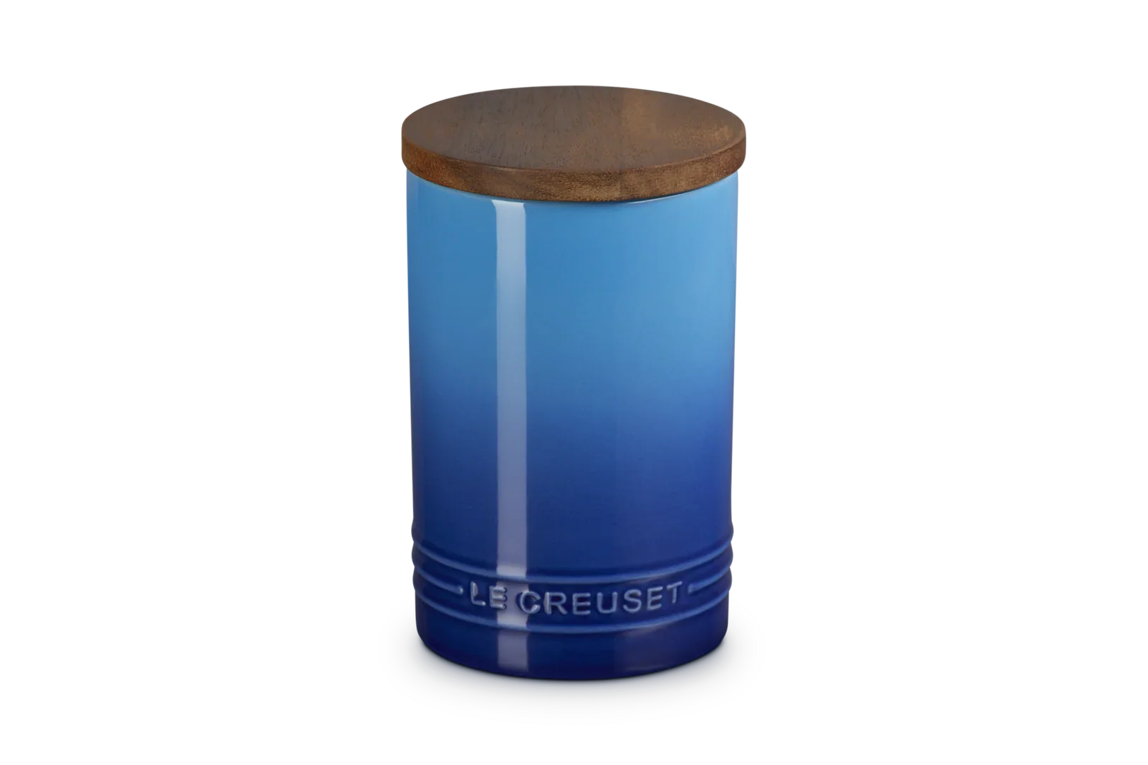 LE CREUSET OPBEVARINGSKRUKKE M/TRÆLÅG 770 ML AZURE