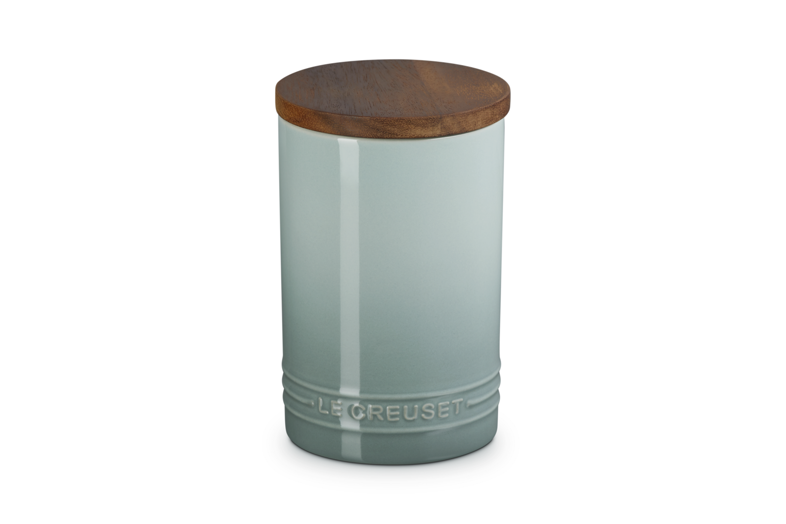 LE CREUSET OPBEVARINGSKRUKKE M/TRÆLÅG 770 ML SEA SALT