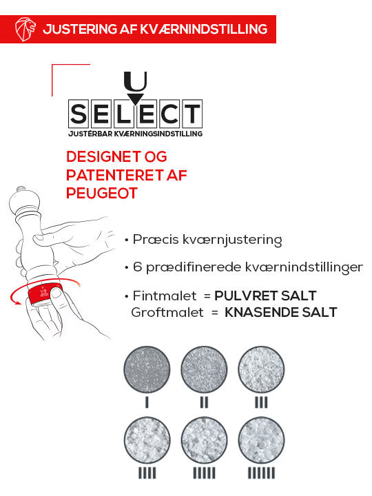 PEUGEOT LINE ELEKTRISK SALTKVÆRN ALU 15 CM