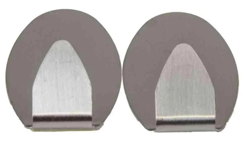 SELVKLÆB. KROG 2-PAK METAL OVAL
