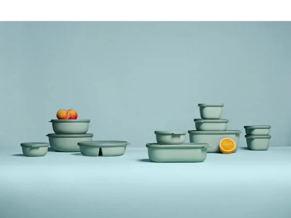 CIRQULA SÆT LAV 3-D SAGEGRØN REKT.