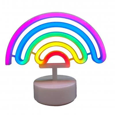 CONZEPT NEONSKILT REGNBUE T/BAT-USB