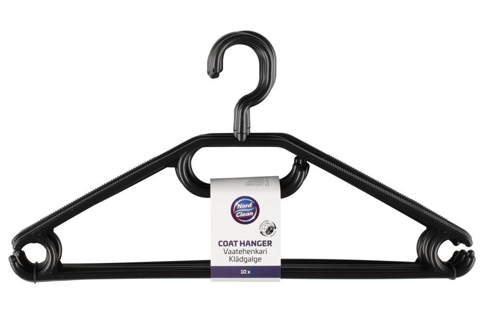 BØJLER I PLAST 10-PAK SORT