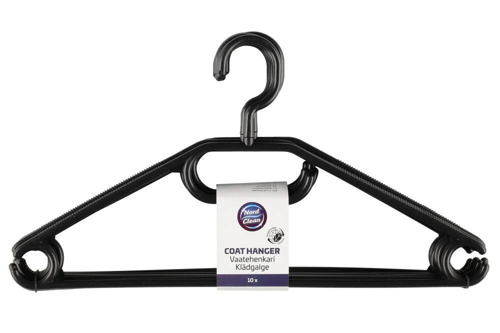 BØJLER I PLAST 10-PAK SORT