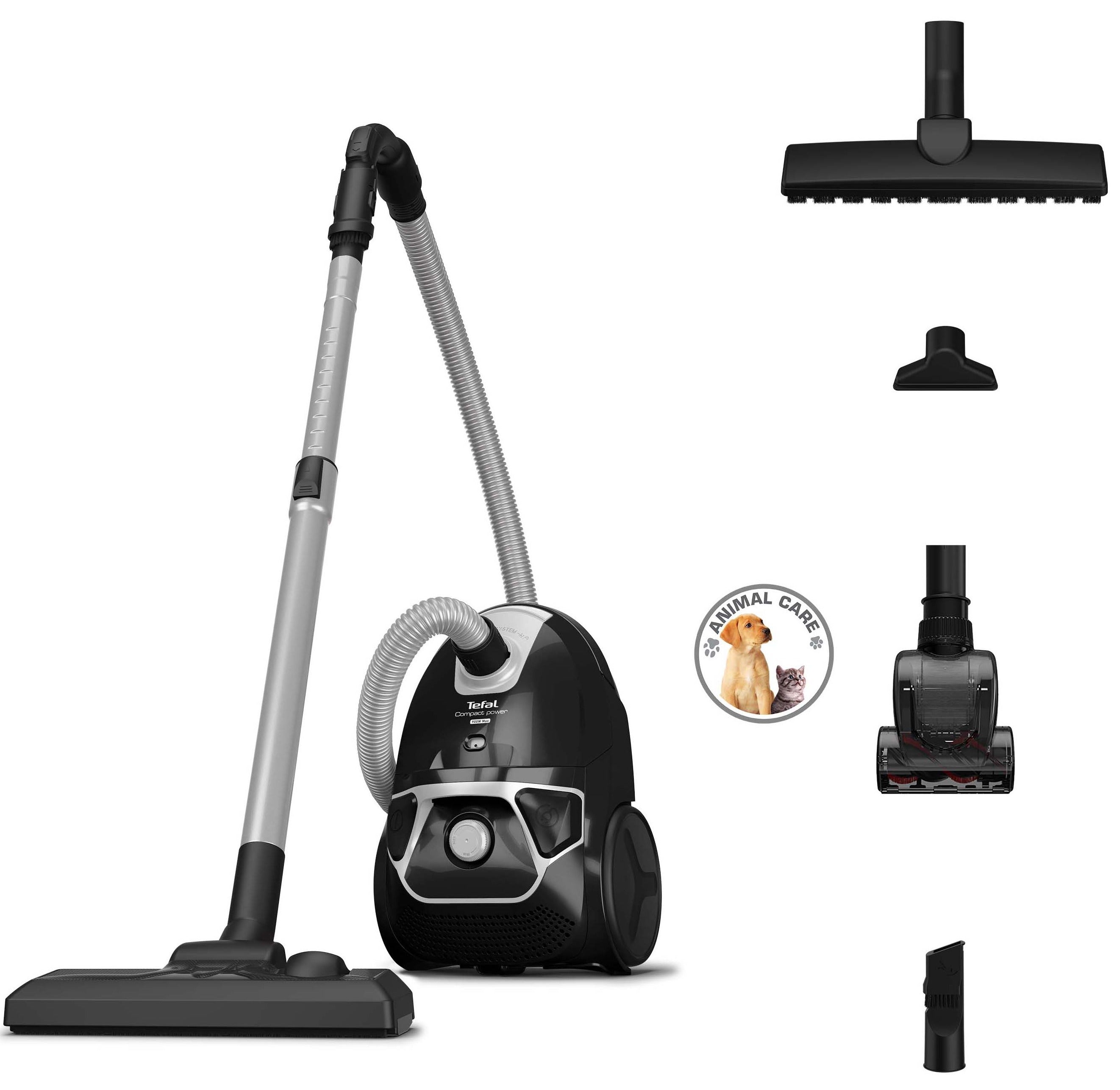TEFAL COMPACT POWER STØVSUGER 750W SORT