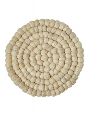BORDSKÅNER ULD 20 CM Ø NATUR
