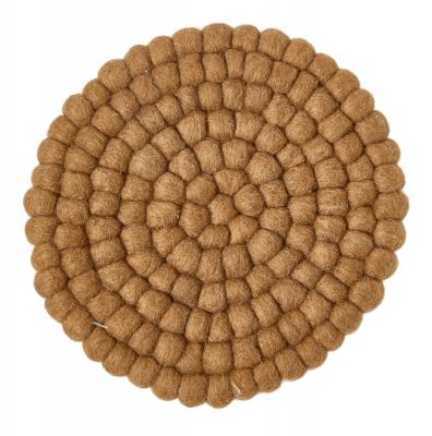 BORDSKÅNER ULD 20 CM Ø MØRK SAND