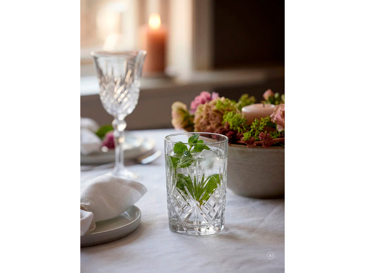 LYNGBY MELODIA KRYSTAL VANDGLAS HØJ 25 CL 6-PAK