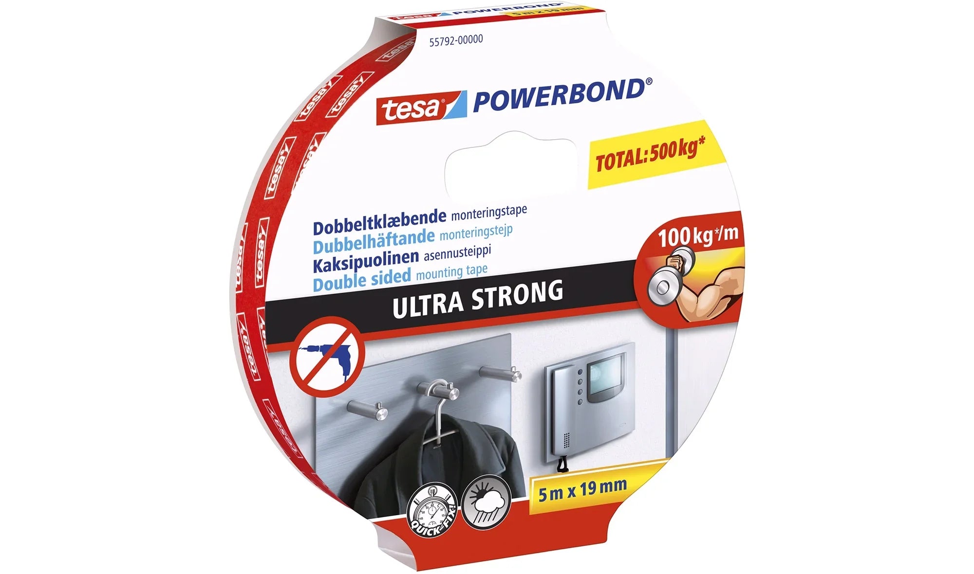 TESA DOB.KLÆB. TAPE EKSTRA STÆRK