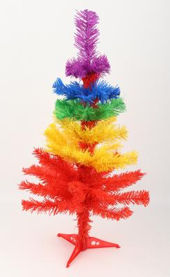 CONZEPT JULETRÆ H:60CM REGNBUEFARVET