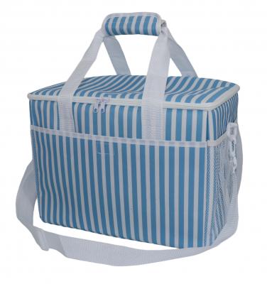 KØLETASKE XLARGE 40X26X29 CM 30 L BLÅSTRIBET