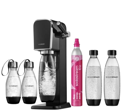 SODASTREAM ART MASKINE SORT M/GAS+3X1L+2X0,5L FUSE