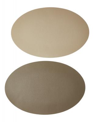 DÆKKESERVIET SOFT OVAL BEIGE/TAUPE 30X45 CM