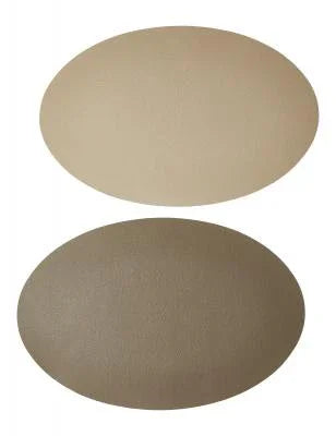DÆKKESERVIET SOFT OVAL BEIGE/TAUPE 30X45 CM