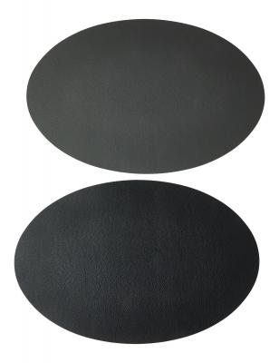 DÆKKESERVIET SOFT OVAL GRÅ/SORT 30X45 CM