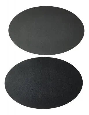 DÆKKESERVIET SOFT OVAL GRÅ/SORT 30X45 CM