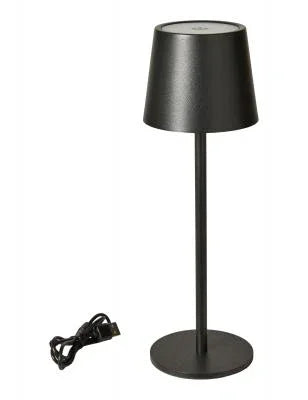 GENOPLAD. BORDLAMPE LED SORT 27,5 HØJ