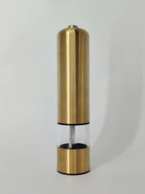 ELEKTRISK SALT/PEBER SÆT GULDFARVET STÅL