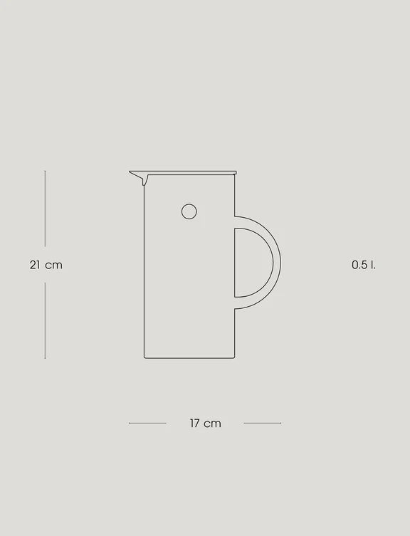 STELTON EM77 TERMOKANDE 0,5 LITER HVID