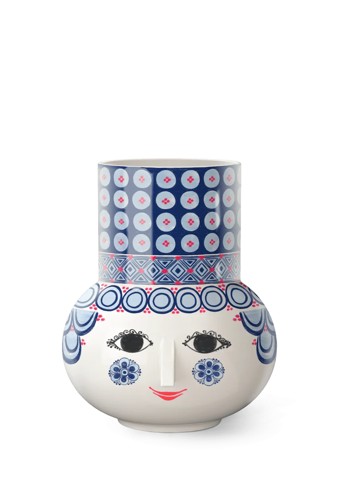 BJØRN WIINBLAD OLGA VASE 20 CM BLÅ