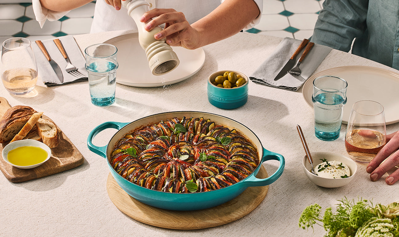 LE CREUSET BUFFETGRYDE 3,5 L 30 CM BLEU RIVIERA