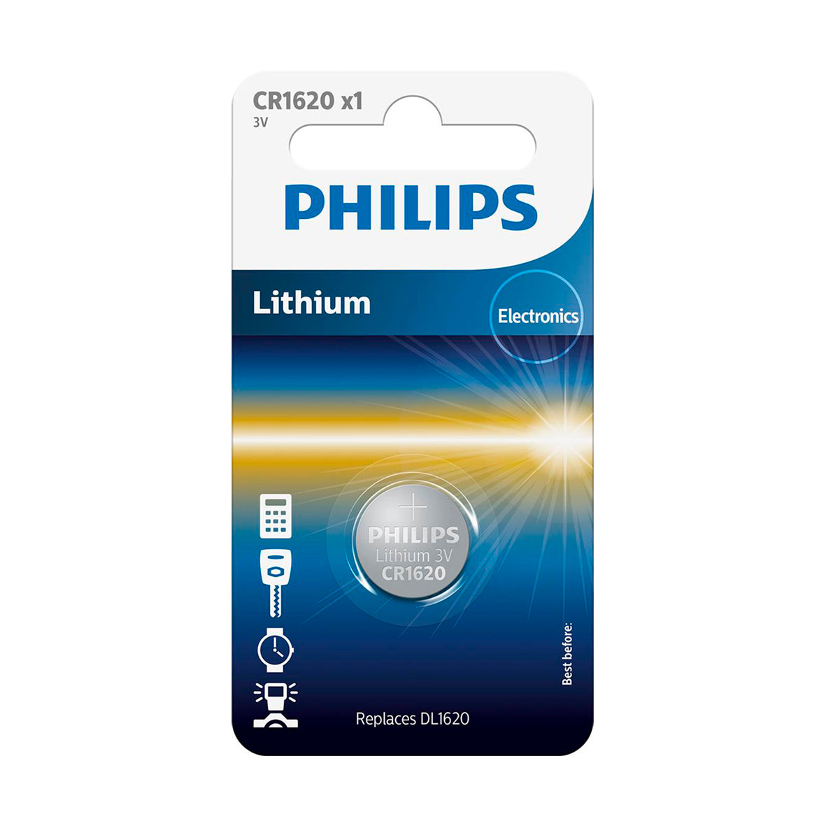 BATTERI CR1620 PHILIPS