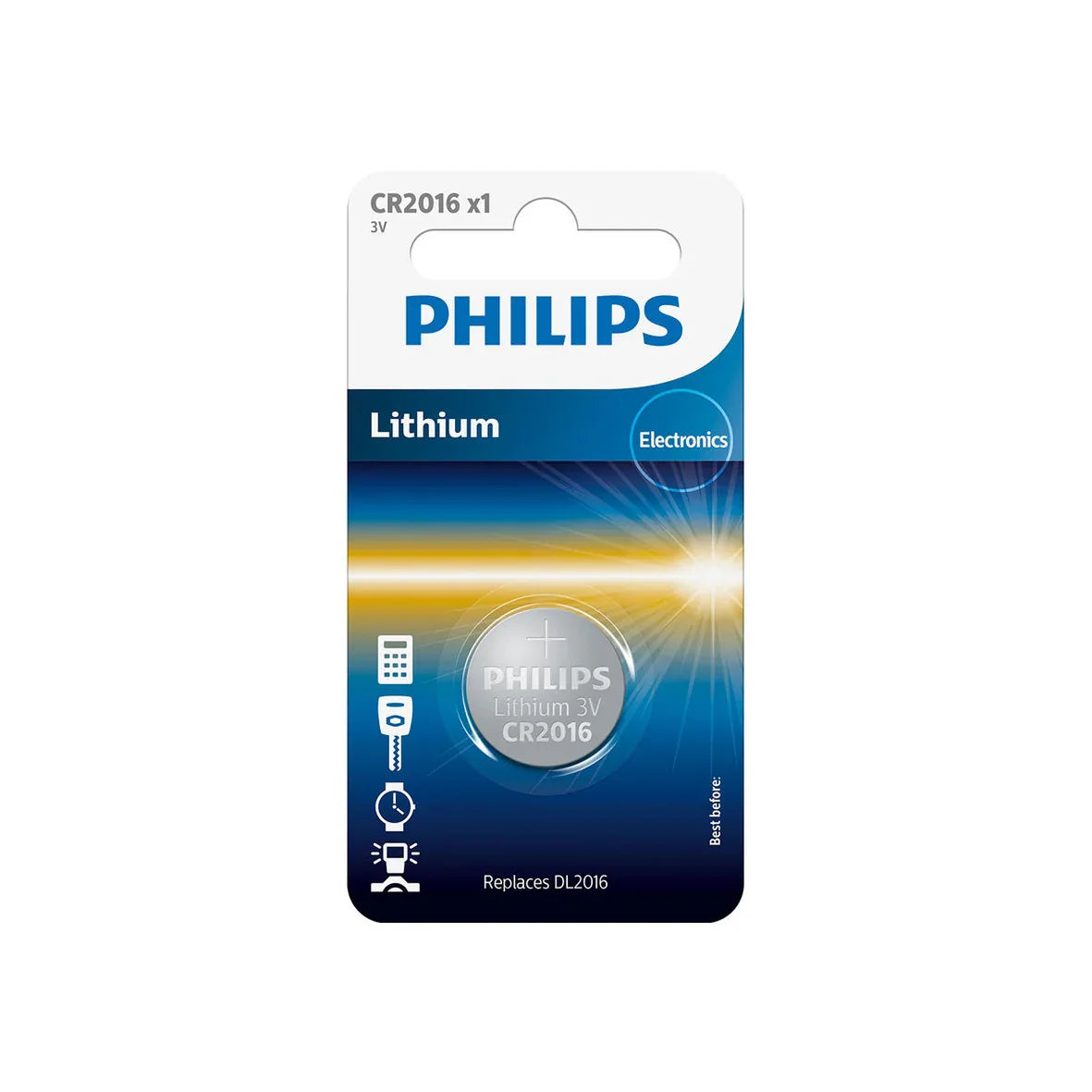 BATTERI CR2016 PHILIPS