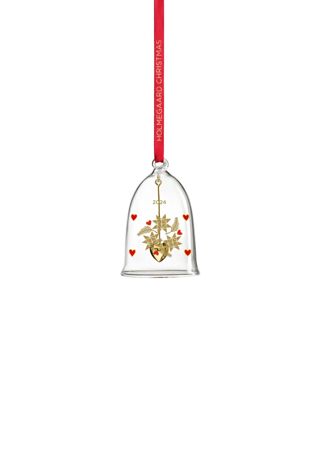 HOLMEGAARD JULEGLASKLOKKE LILLE 2024