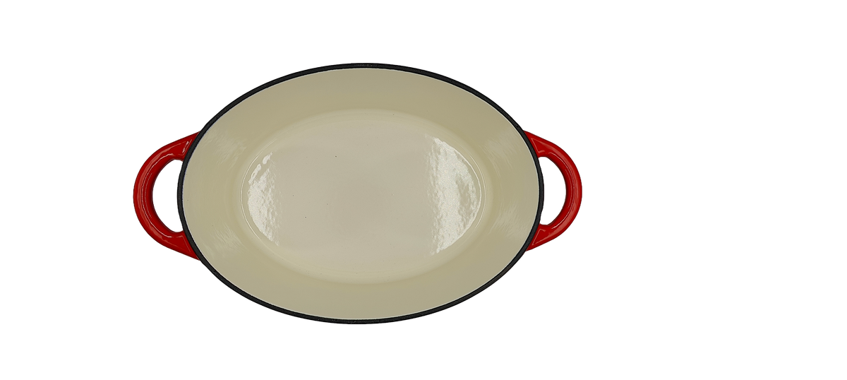 CONZEPT STØBEJERN RØD OVAL GRYDE 4 L 29,4X21 CM