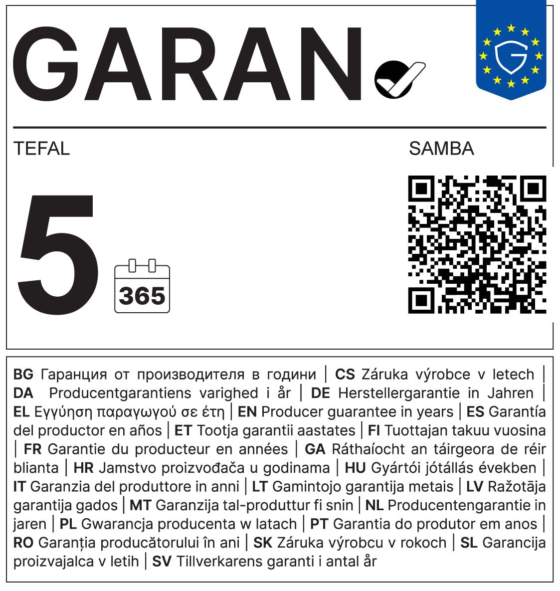 TEFAL SAMBA TERMOKANDE RØD 1 LTR