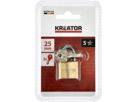 KREATOR HÆNGELÅS 25 MM M/3 NØGLER