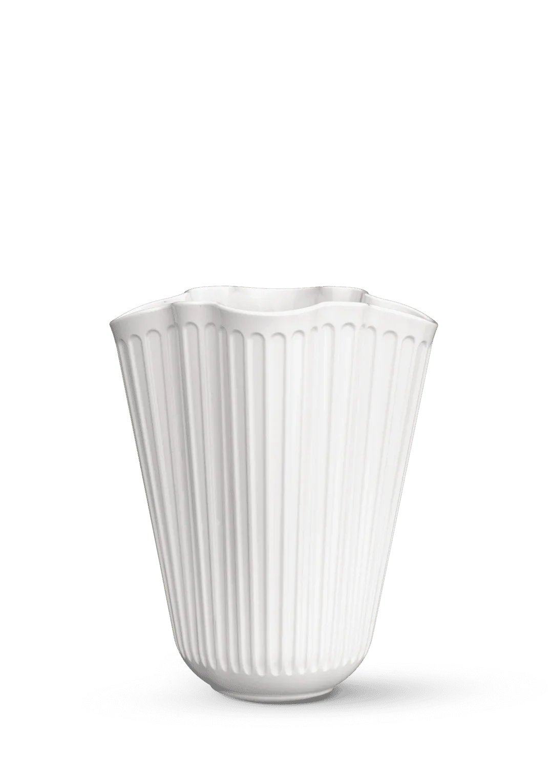 HAMMERSHØI UNFOLD VASE 20,5 CM HVID