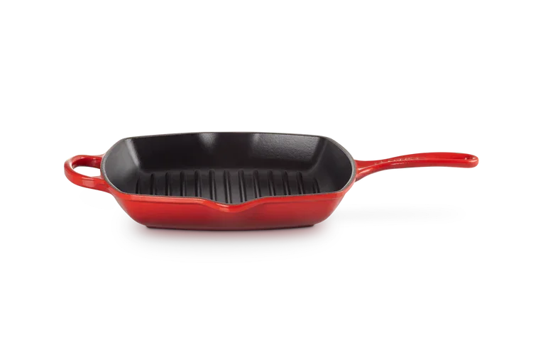 LE CREUSET GRILLPANDE 26X26 CERISE