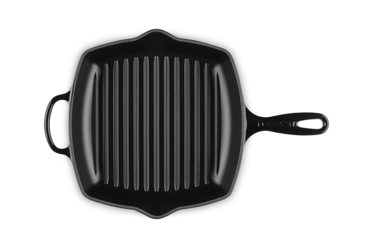 LE CREUSET GRILLPANDE 26X26 MAT SORT