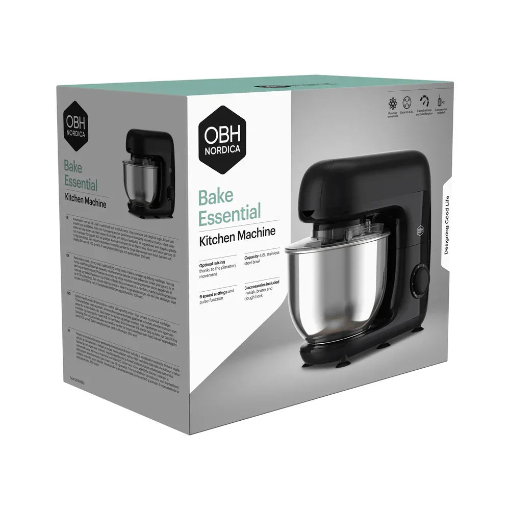 OBH NORDICA BAKE ESSENTIAL KØKKENMASKINE 4,8L
