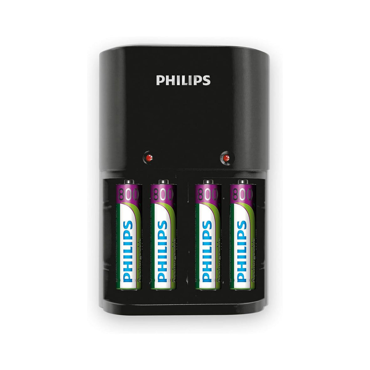 OPLADER T/ AA-AAA BATTERIER INCL.4XAAA BATTERI PHILIPS