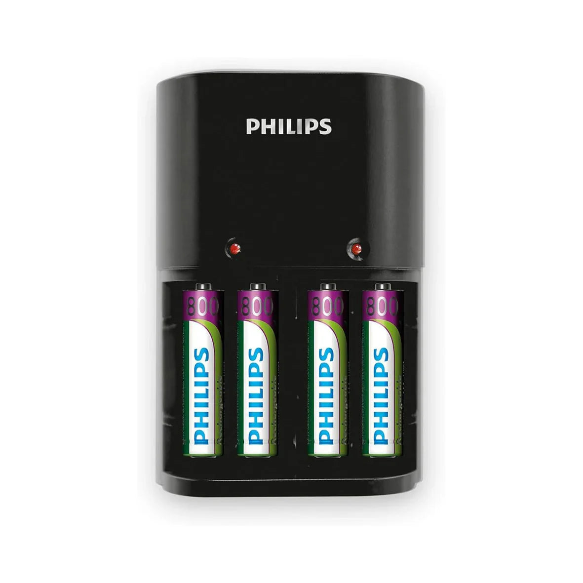 OPLADER T/ AA-AAA BATTERIER INCL.4XAAA BATTERI PHILIPS
