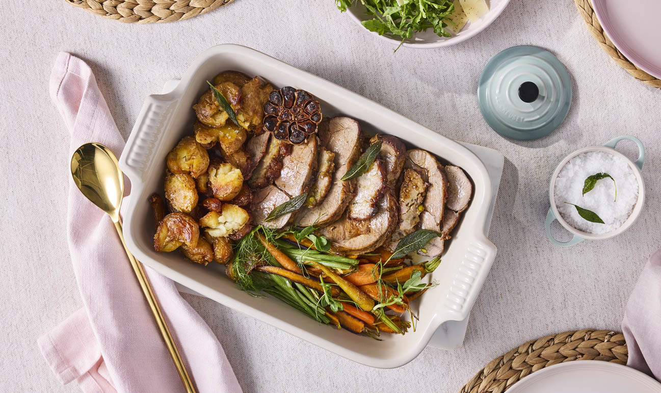 LC FAD 32X24 CM 4 L SEA SALT GRÅ