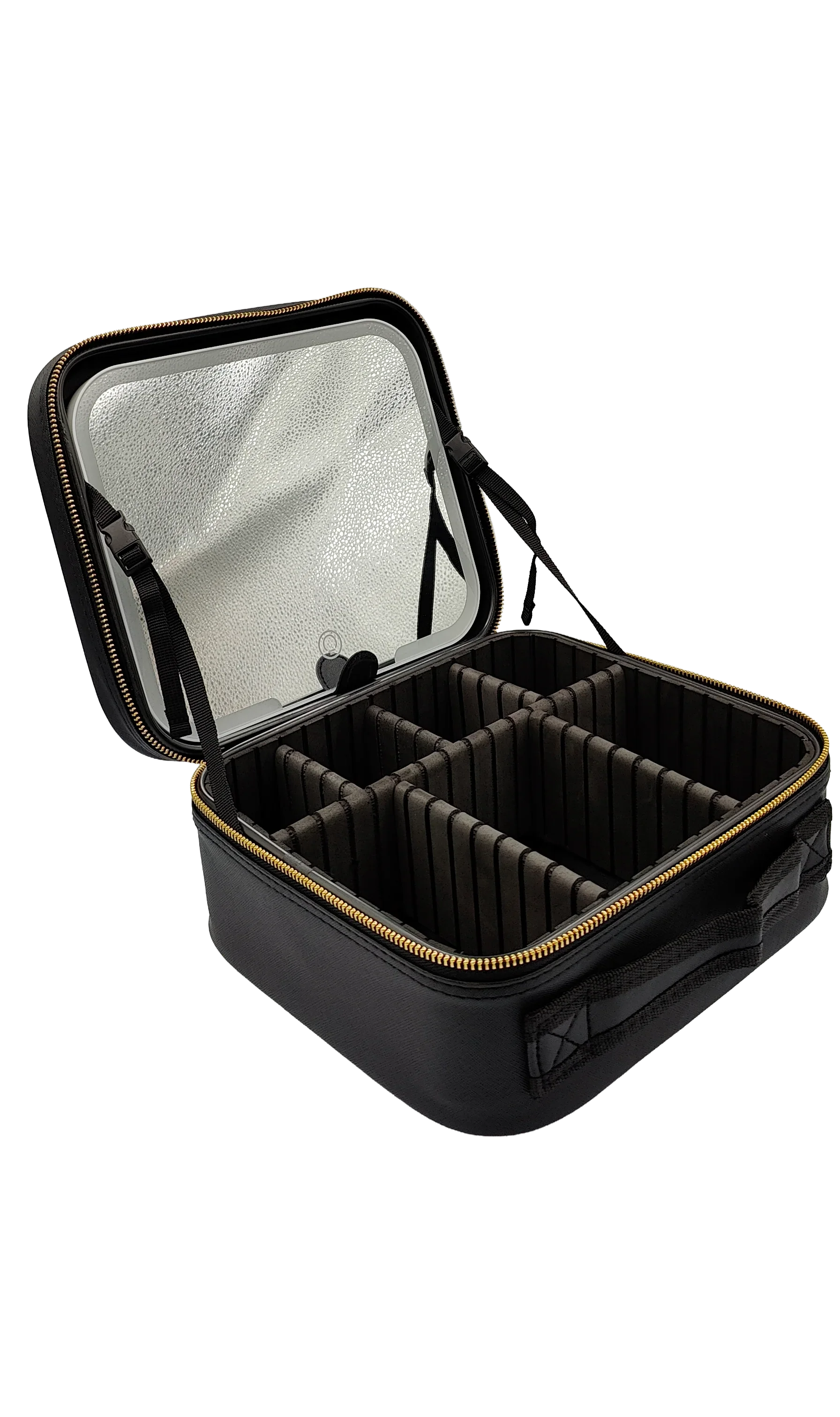 MAKE-UP TASKE M/LED SPEJL SORT