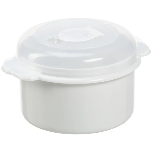 MICRO BOX 0,5 L RUND HVID M/LÅG