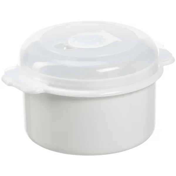 MICRO BOX 0,5 L RUND HVID M/LÅG