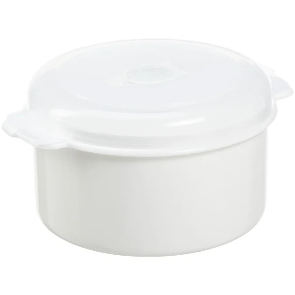 MICRO BOX 1,5 L RUND HVID M/LÅG