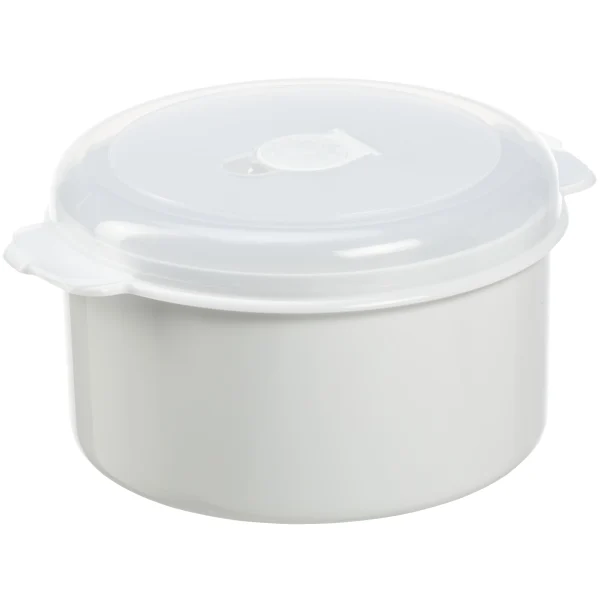 MICRO BOX 2,0 L RUND HVID M/LÅG