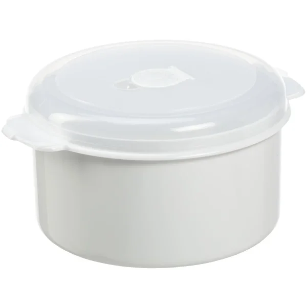 MICRO BOX 2,0 L RUND HVID M/LÅG